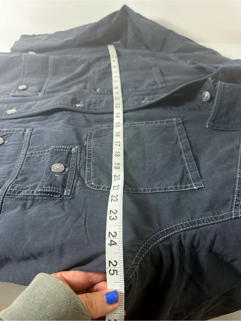 We The Free Sweet Talk Flannel Lined Barn coat size Medium in Washed Black NWT - Picture 12 of 16
